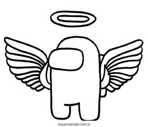 Among us boyama sayfası – kolay boyama, eğitici aktivite