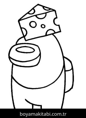 Among us boyama sayfası – çizgi film temalı, basit çizim