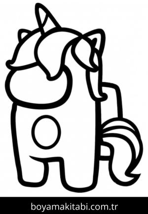 Among us boyama sayfası – okul öncesi, evde etkinlik