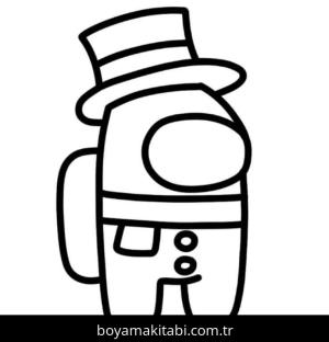 Among us boyama sayfası – boyama çalışması, yaratıcılığı geliştirir