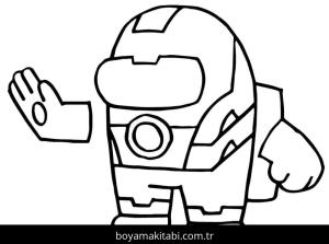 Among us boyama sayfası – sevimli karakter, sanatsal çalışma