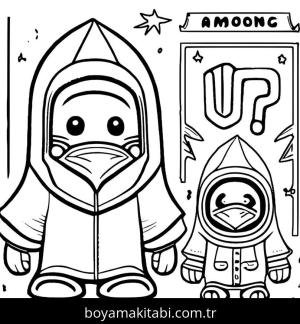 Among us boyama sayfası,  coloring page, , 
