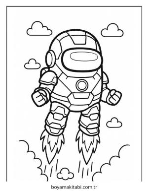 Among us boyama sayfası – keyifli zaman, renkli çizimler