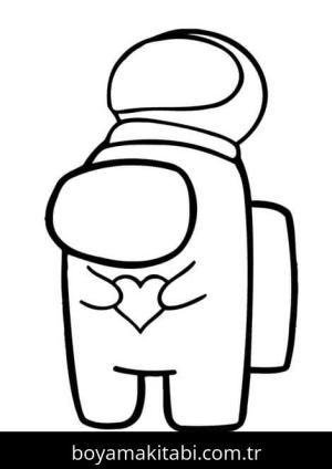 Among us boyama sayfası – boyama etkinliği, çocuk aktivitesi