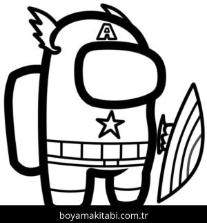 Among us boyama sayfası – çocuk aktivitesi, PDF indir