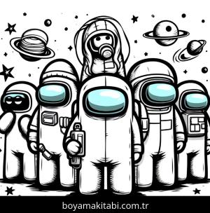 Among us boyama sayfası,  coloring page, , 