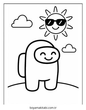 Among us boyama sayfası – evde etkinlik, ücretsiz yazdır