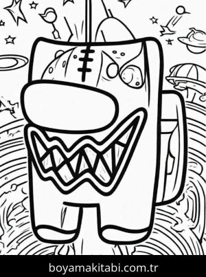 Among us boyama sayfası,  coloring page, , 