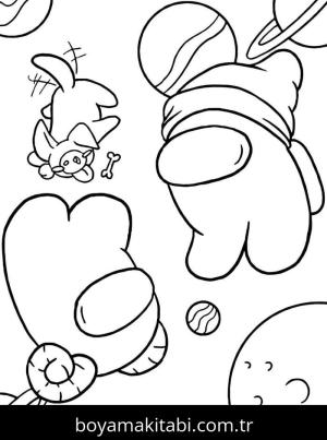 Among us boyama sayfası – ücretsiz yazdır, boyama etkinliği