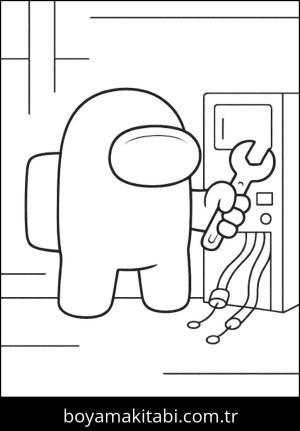 Among us boyama sayfası,  coloring page, , 