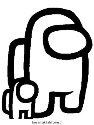 Among us boyama sayfası – çocuk aktivitesi, PDF indir