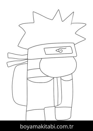 Among us boyama sayfası – sanatsal çalışma, çocuklar için