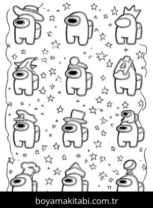 Among us boyama sayfası,  coloring page, , 