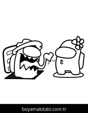 Among us boyama sayfası – keyifli zaman, renkli çizimler