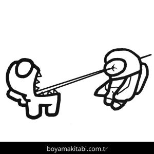 Among us boyama sayfası – eğitici aktivite, yaratıcılık