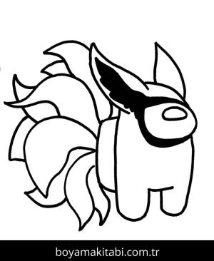 Among us boyama sayfası – el becerilerini geliştirir, boyama çalışması