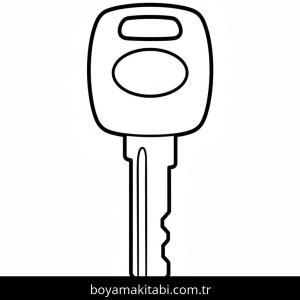 Anahtar boyama sayfası – ücretsiz yazdır, boyama etkinliği