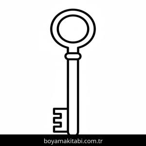Anahtar boyama sayfası – ücretsiz yazdır, boyama etkinliği