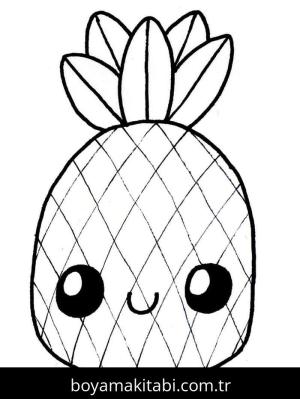 Ananas boyama sayfası 49502,  coloring page, 
