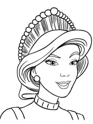 Anastasia boyama sayfası,  coloring page, Güzel Anastasia yüzü, 