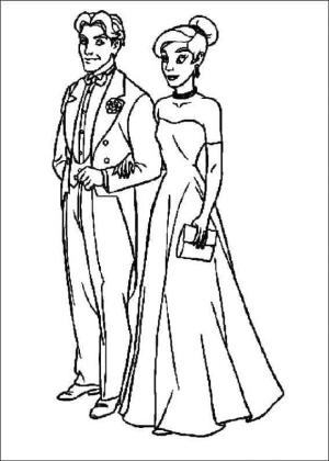 Anastasia boyama sayfası,  coloring page, Dimitri ve Anastasia’nın fotoğrafı, 