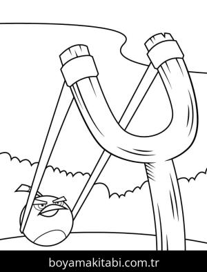 Angry Birds boyama sayfası – PDF indir, sevimli karakter
