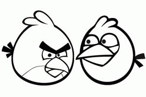 Angry Birds boyama sayfası,  coloring page, Angry Birds’de Kırmızı Kuşlar ve Arkadaşları, 