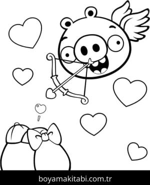 Angry Birds boyama sayfası – kolay boyama, eğitici aktivite