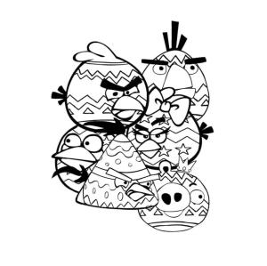 Angry Birds boyama sayfası,  coloring page, Angry Birds Yetişkinler Içindir, 