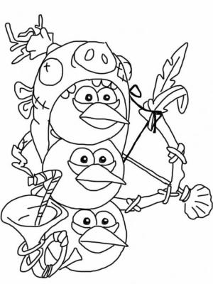 Angry Birds boyama sayfası,  coloring page, Sevimli Angry Birds, 