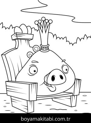Angry Birds boyama sayfası – boyama çalışması, yaratıcılığı geliştirir