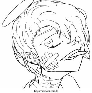 Anime Boy boyama sayfası – evde etkinlik, ücretsiz yazdır