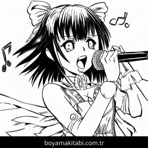 Anime Kızı boyama sayfası 49583, Anime Girl coloring page, 