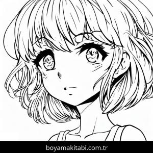 Anime Kızı boyama sayfası 49599, Anime Girl coloring page, 