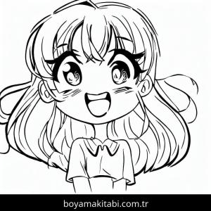 Anime Kızı boyama sayfası 49600, Anime Girl coloring page, 