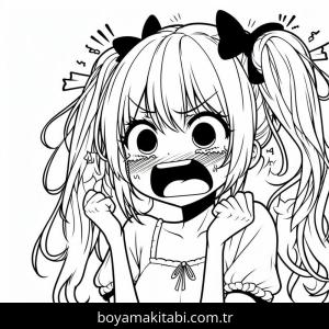 Anime Kızı boyama sayfası 49577, Anime Girl coloring page, 