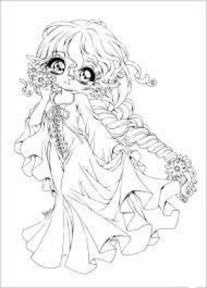 Anime Prenses boyama sayfası,  coloring page, Chibi Prenses, 