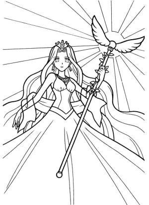 Anime Prenses boyama sayfası,  coloring page, Prenses Güneş, 