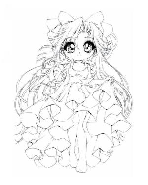 Anime Prenses boyama sayfası,  coloring page, Prenses Çocuklar, 