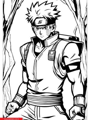 Anime boyama sayfası, Anime coloring page, , 