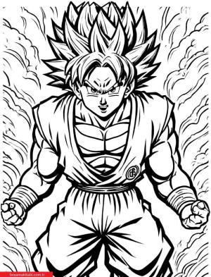 Anime boyama sayfası, Anime coloring page, , 