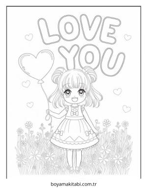 Anime boyama sayfası – eğlenceli etkinlik, el becerilerini geliştirir