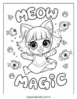 Anime boyama sayfası – el becerilerini geliştirir, boyama çalışması