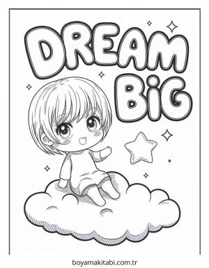 Anime boyama sayfası – eğitici aktivite, yaratıcılık