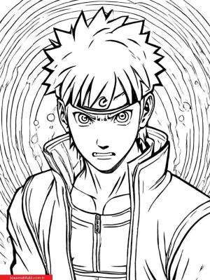 Anime boyama sayfası, Anime coloring page, , 