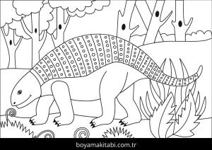 Ankylosaurus Dinazor Boyama