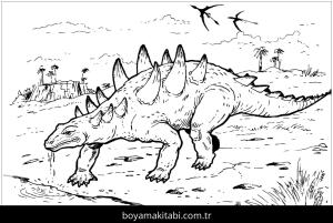 Ankylosaurus Dinazor Boyama