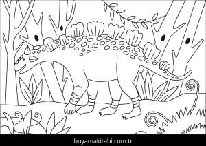 Ankylosaurus Dinazor boyama sayfası,  coloring page, , Crichtonsaurus Is One Of Ankylosaurus Dinosaurus Types