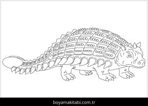 Ankylosaurus Dinazor boyama sayfası,  coloring page, , Ankylosaurus Armored Dinosaur