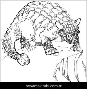 Ankylosaurus Dinazor boyama sayfası,  coloring page, , Ankylosaurus Cretaceous Period Dino